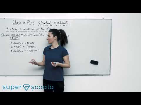 Clasa a IV-a - Unitati de masura pentru timp