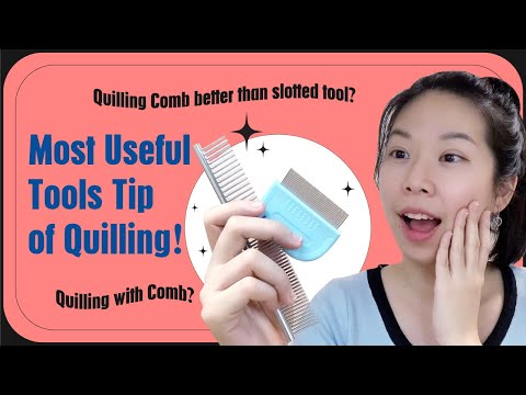 Useful Tips of Paper Quilling︱How to use Quilling Comb