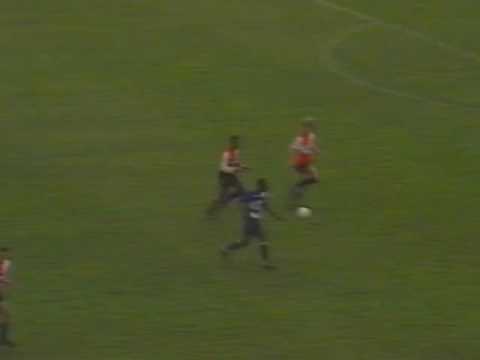 Feyenoord - Sparta (14-04-1990), doelpunt Prince Polley