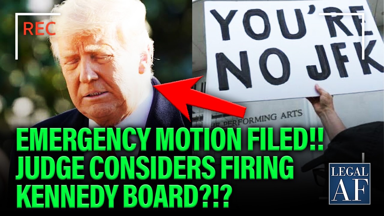 Trump SWEATS as Motion for Contempt/Stay Filed to Block Kennedy Center From Adding His Name Again!
