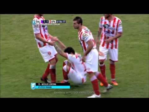 Gol de Ledesma. Villa Dálmine 1 - Atl. Paraná 1. Fecha 24. B Nacional 2015. FPT.