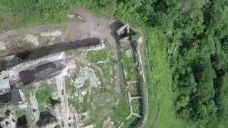 preview picture of video 'DJI Phantom flies over the che castle Kapušianky hrad'