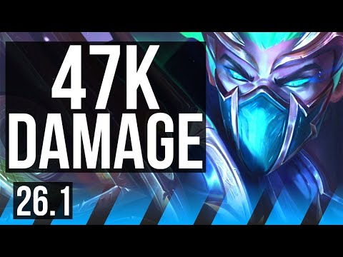 KASSADIN vs LUCIAN (MID) | Good KDA: 19/1/6, 47K damage | NA Master | 26.1