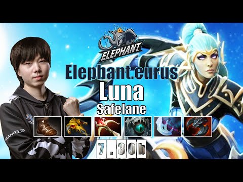 Luna Safelane | Elephant.eurus | PICK LUNA EZ AUTO WIN  | 7.30b Gameplay Highlights