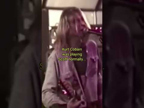 Nirvana - Krist Novoselic sings the song while Kurt Cobain fixes his guitar
