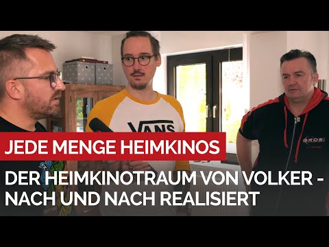 Der Heimkinotraum von Volker - Lautsprecher für Lautsprecher realisiert.