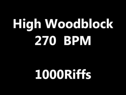 High Woodblock Metronome : 270 BPM - Beats Per Minute