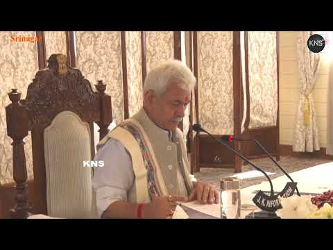 Lieutenant Governor Manoj Sinha chaired Unified Headquarters (UHQ) meeting at Raj Bhawan in Srinagar.