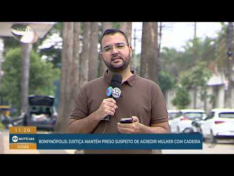 Justiça mantém preso suspeito de agredir mulher com cadeirada em Bonfinópolis