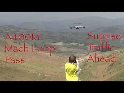 A400M Navigates Mach Loop — I Didn't Expect the Traffic Ahead