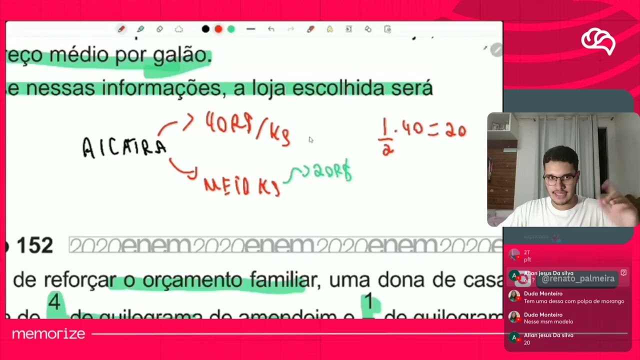Resolução em Vídeo — Questão 152 ENEM 2020 PPL