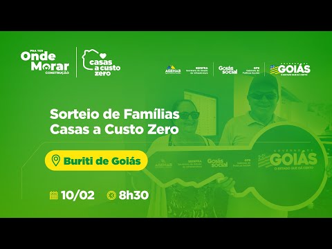 Sorteio de Famílias em BURITI DE GOIÁS