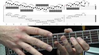 Gitarre lernen - Licks für lau - Lick11 - Tapping mit der E-Moll Pentatonik