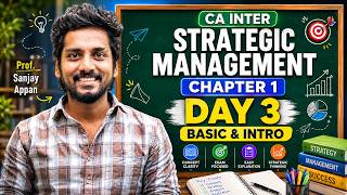 Strategic Management | Inter CA | Day 3 | Sanjay Appan | BB Virtuals
