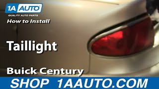 How to Replace Tail Light 97-05 Buick Century