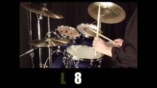 Beginner Drums Lesson 03 - 1/4 note rock groove