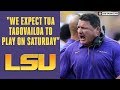 ED ORGERON FULL Press Conference on Tua Injury; LSU vs. Alabama Football| CBS Sports HQ