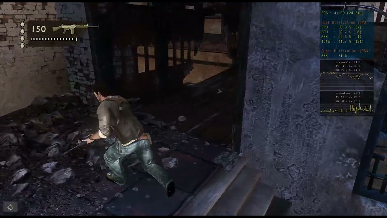 RPCS3 v0.0.40-19236-3cca094d Alpha | master Uncharted 2: Among Thieves™ [BCES00757]