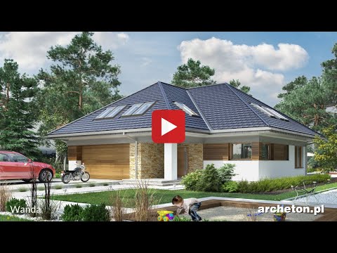 Projekt domu Wanda - archeton.pl - z użytkowym poddaszem 261,4 m2
