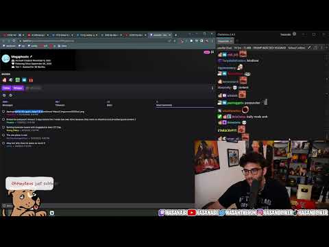 Megaphonix Gets Link Privileges Revoked | Hasanabi Chatter Struggles