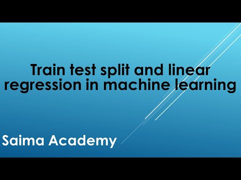 Train test split and linear regression Urdu Hindi