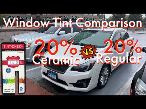 How it Looks to Have 20% Ceramic Window Tint | Side By Side Comparison **WITH TINT METER**
