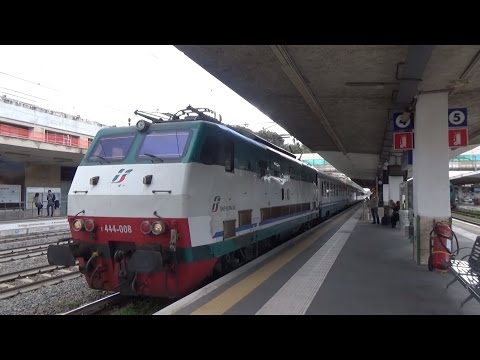 E444.008 sull' IC 510 "Capodimonte" Salerno - Torino Porta Nuova, in partenza da Roma Ostiense