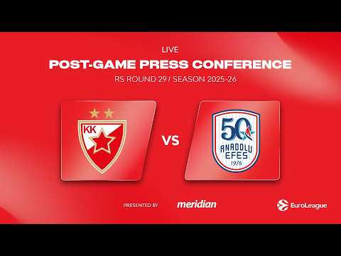 Press conference, EuroLeague R 29 | Crvena zvezda Meridianbet - Anadolu Efes