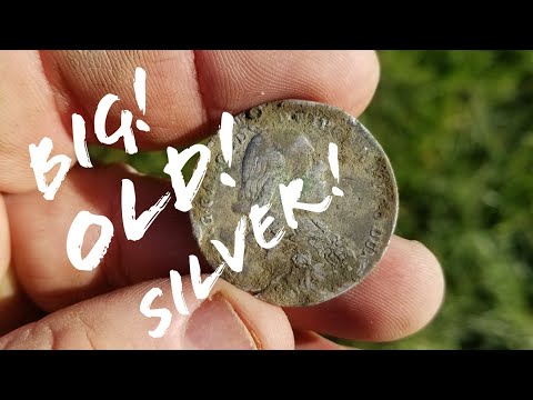 Big Old Silver! Return to the draped/seated site...metal detecting southern Ohio