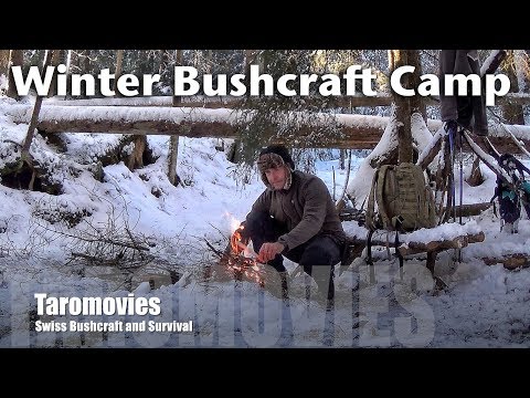 Bushcraft Winter Camp and Solo Overnighter / HD