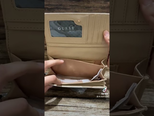 Vídeo relacionado con Guess Monedero Patsie SLG Zip Around Wallet Cream White Crema