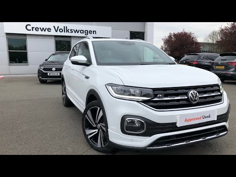 Approved Used Volkswagen T-Cross R-Line 1.0 TSI DSG in Pure White - DG70ZKZ