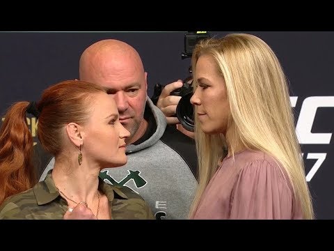 Valentina Shevchenko vs. Katlyn Chookagian - UFC 247 Press Conference Staredown - /r/WMMA