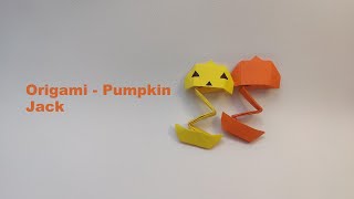 How To Make A Halloween Pumpkin Easy Origami Tutorial Step by Step Guide For Kid/ハロウィンかぼちゃの折り紙簡単な作り方