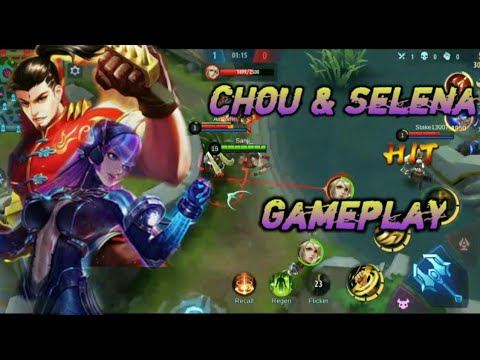 Chou and Selena Perfect MVP Gameplay by Sanji. MLBB | w/ my squadmates Sushizzy. and the Khufra