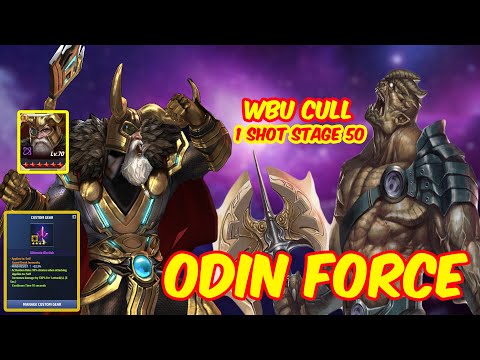 Mff Marvel Future Fight Odin All Father 1 Shot Cull Obsidian Wbu Stage 50 & 60?