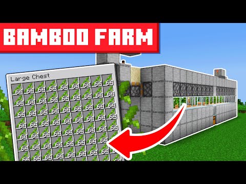 Bamboo Farm Minecraft 1.20.1 - BEST DESIGN