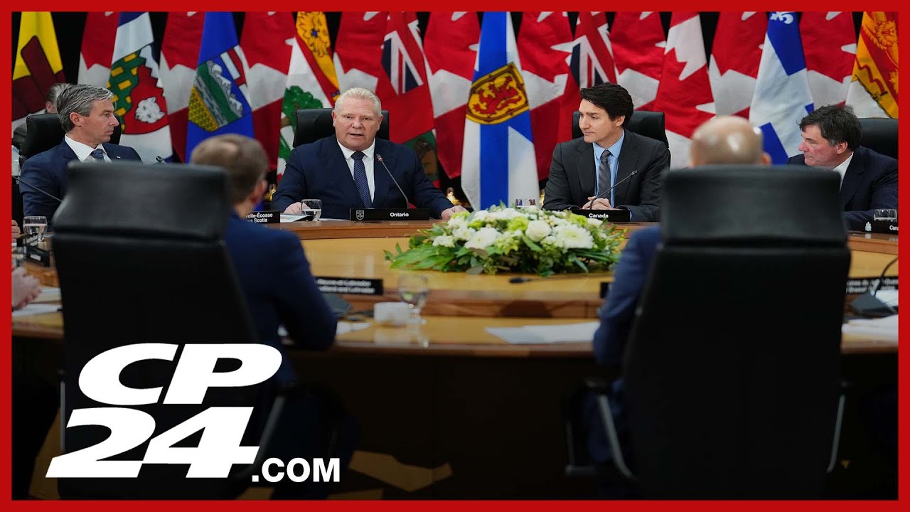 Premiers and prime minister talk strategy as U.S. tariffs loom