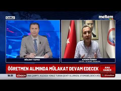 Genel Başkanımız Kadem Özbay, Meltem Tv`de öğretmen atamalarında mülakat uygulaması ve Çedes projesi ile ilgili açıklamalarda bulundu. 29/04/2024 | EĞİTİM İŞ
