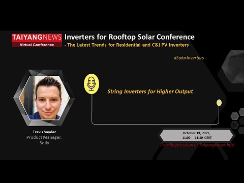 Travis Snyder, Solis: String Inverters for Higher Output - YouTube