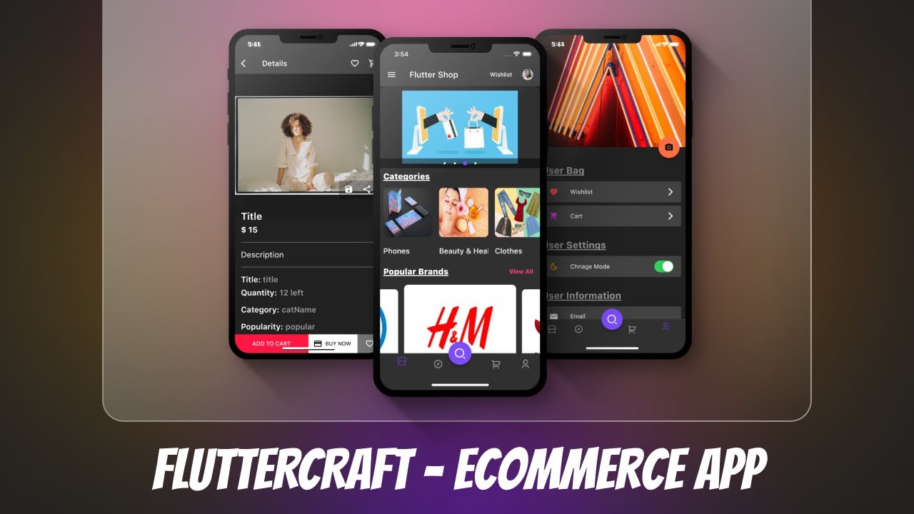 FlutterFire - Full eCommerce App - Section 1 - Implementing the UI