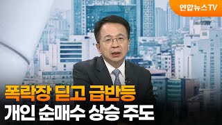 [뉴스현장] 폭락장 딛고 급반등…개인 순매수 상승 주도 / 연합뉴스TV (YonhapnewsTV)