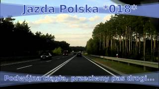 preview picture of video 'Jazda Polska *018* Podwójna ciągła, przeciwny pas drogi...'