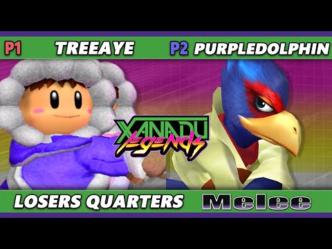 Xanadu Legends 5 Losers Quarters - Treeaye (Ice Climbers) Vs. PurpleDolphin (Falco) Smash Melee SSBM