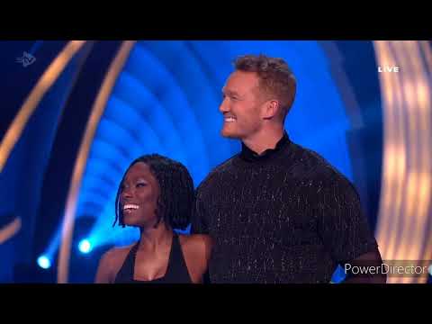 Greg Rutherford and Vanessa James skating at Dancing On Ice (Semi Final) (Flying) (3/3/24)