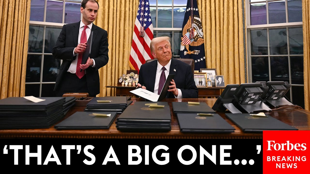 BREAKING NEWS: Trump Speaks To Reporters As He Signs Multiple Executive Orders For Nearly An Hour