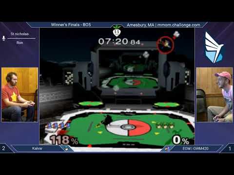 MMOM166 SSBM - Kalvar (Marth) vs. GWM420 (Fox, Falco) - Melee WF