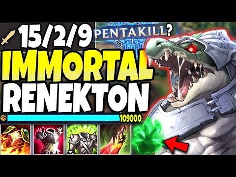 IMMORTAL RENEKTON BUILD *1v5 PENTA KILL??* 🔥 Best Renekton Season 10 Build 🔥 LoL Rene s10 Gameplay