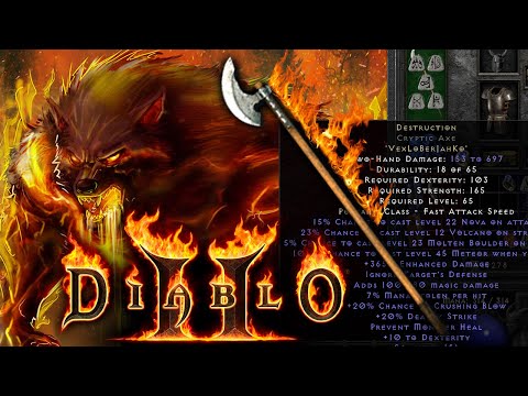 DESTRUCTION RUNEWORD on DRUID is FIRE | Diablo 2 Resurrected