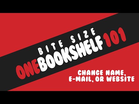 OBS 101 Bite Size - Changing Publisher Name / E-Mail / Website
